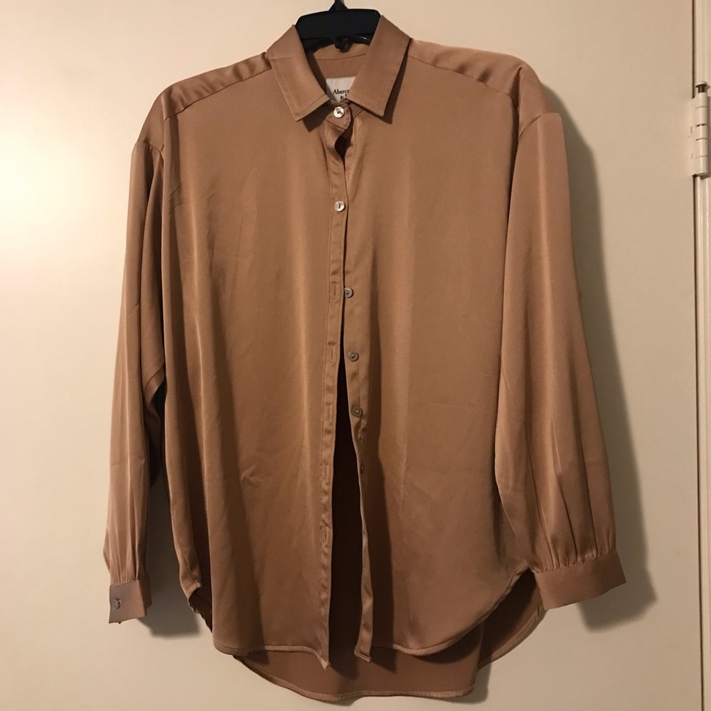 Abercrombie Oversized Silk Shirt